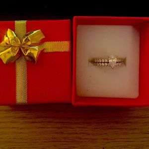 10K Rose Gold Wedding Ring Set